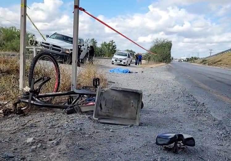 Muere ciclista arrollado en carretera Río Bravo-Reynosa