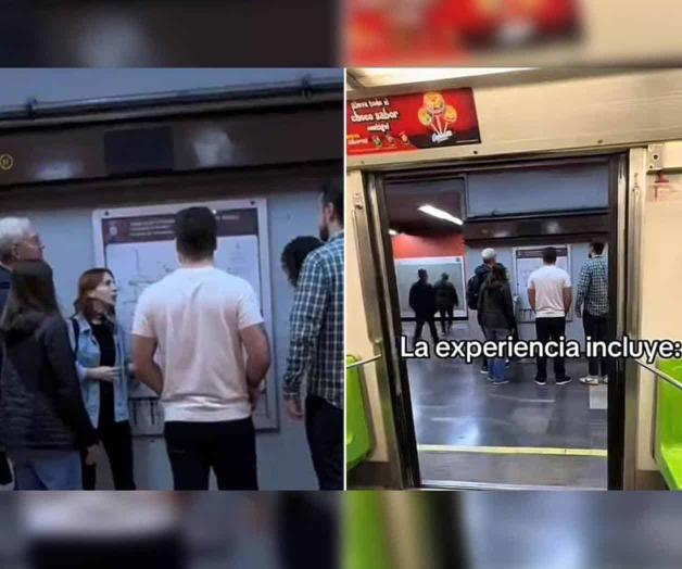 Extranjeros realizan recorrido guiado en Metro de CDMX