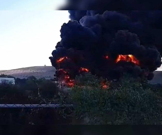Incendio en planta de Simeprode en El Carmen, Nuevo León