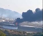 Incendio en Refinería Antonio Dovalí Jaime en Salina Cruz, Oaxaca
