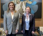 Maru Campos sostiene reunión con embajadora de Francia en México