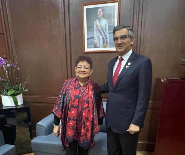 Reconoce Gobierno federal avance en la reforma judicial: Se reúne Américo Villarreal con Ernestina Godoy Reconoce Gobierno federal avance en la reforma judicial: Se reúne Américo Villarreal con Ernestina Godoy