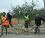 En avenida San Pedro con brecha 112: Recupera municipio banquetas olvidadas