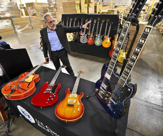 Proceden de Asia: Decomisan más de 3 mil guitarras Gibson falsas