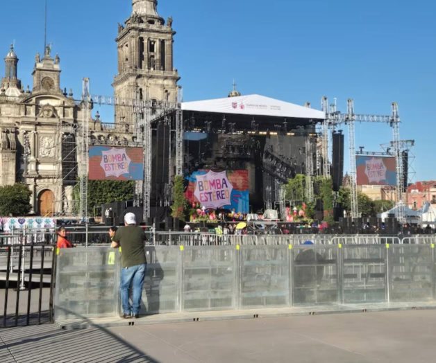 Zócalo capitalino se reporta listo para el concierto de Bomba Estéreo Zócalo capitalino se reporta listo para el concierto de Bomba Estéreo