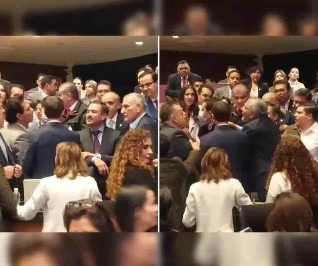 Se calientan los ánimos en el Senado; morenistas y panistas se confrontan