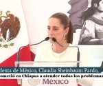 Claudia Sheinbaum Pardo, se comprometió en Chiapas a atender todos los problemas sociales