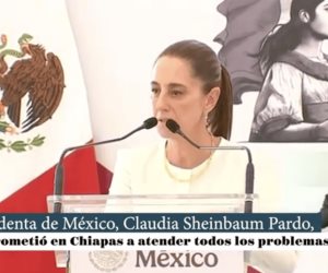 Claudia Sheinbaum Pardo, se comprometió en Chiapas a atender todos los problemas sociales