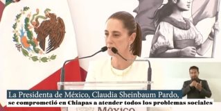 Claudia Sheinbaum Pardo, se comprometió en Chiapas a atender todos los problemas sociales