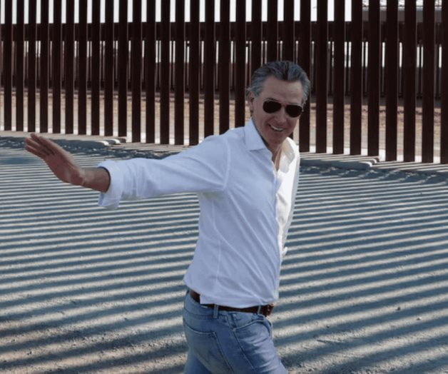 Gobernador de California, en frontera: Va contra política de aranceles de Trump