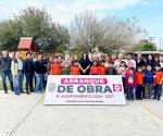 Entrega Nataly García Díaz rehabilitación de una plaza