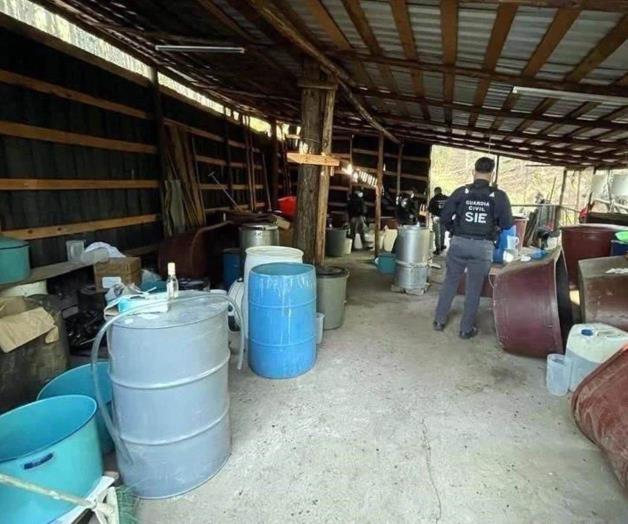 Desmantelamiento de Laboratorio de Metanfetaminas en Michoac&aacute;n