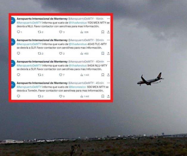 Desvían vuelos por niebla en Aeropuerto Internacional