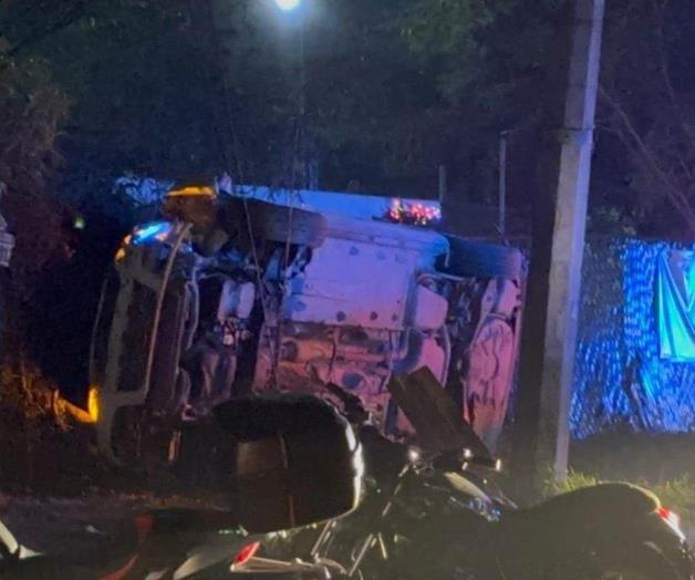 Accidente de tránsito por falla mecánica en Guadalupe