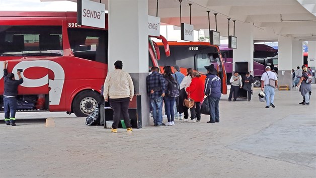 Saturan central camionera de Reynosa por Navidad y Año Nuevo