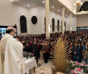Celebran con misa y mañanitas a la Virgen de Guadalupe