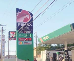 Sube a $21.13 el litro de gasolina magna en Reynosa