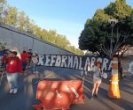 Frente Nacional por las 40 horas bloquea Viaducto