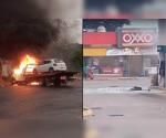 Violencia en Tabasco: veh&iacute;culos quemados, tiendas incendiadas y mot&iacute;n
