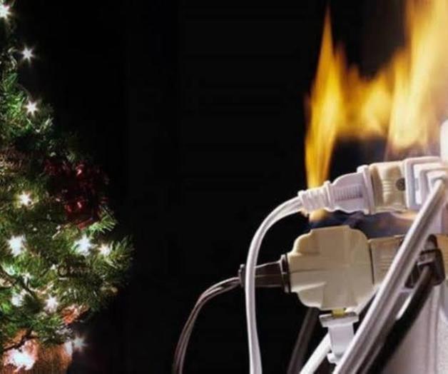 Previenen accidentes con luces navide&ntilde;as