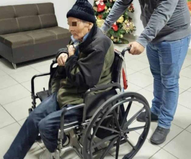 Anciano varado en central de autobuses de Reynosa es reunido con su familia