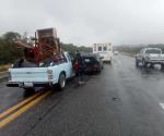 Cinco accidentes en carretera San Fernando-Reynosa por lluvias ligeras