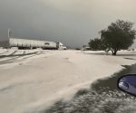 Granizada sorprende a San Luis Potosí