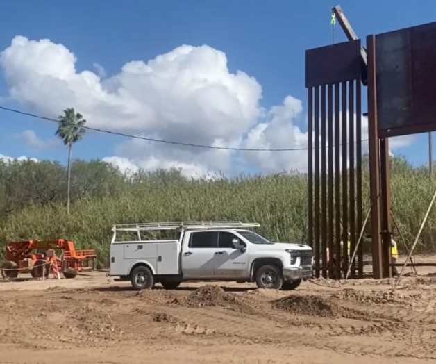 Presume gobernador gran avance del muro Presume gobernador gran avance del muro