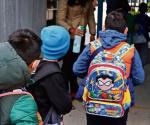 Frío regreso a clases en Miguel Alemán