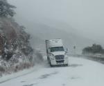 Cierran carreteras en Chihuahua por caída de nieve