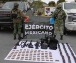 Aseguran 3 vehículos blindados, armas y municiones en la zona Ribereña