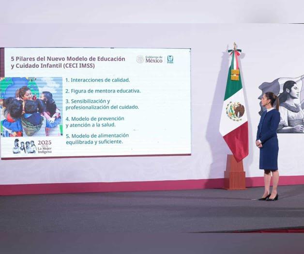 Presenta Claudia Sheinbaum Centros de Educación y Cuidado Infantil del IMSS