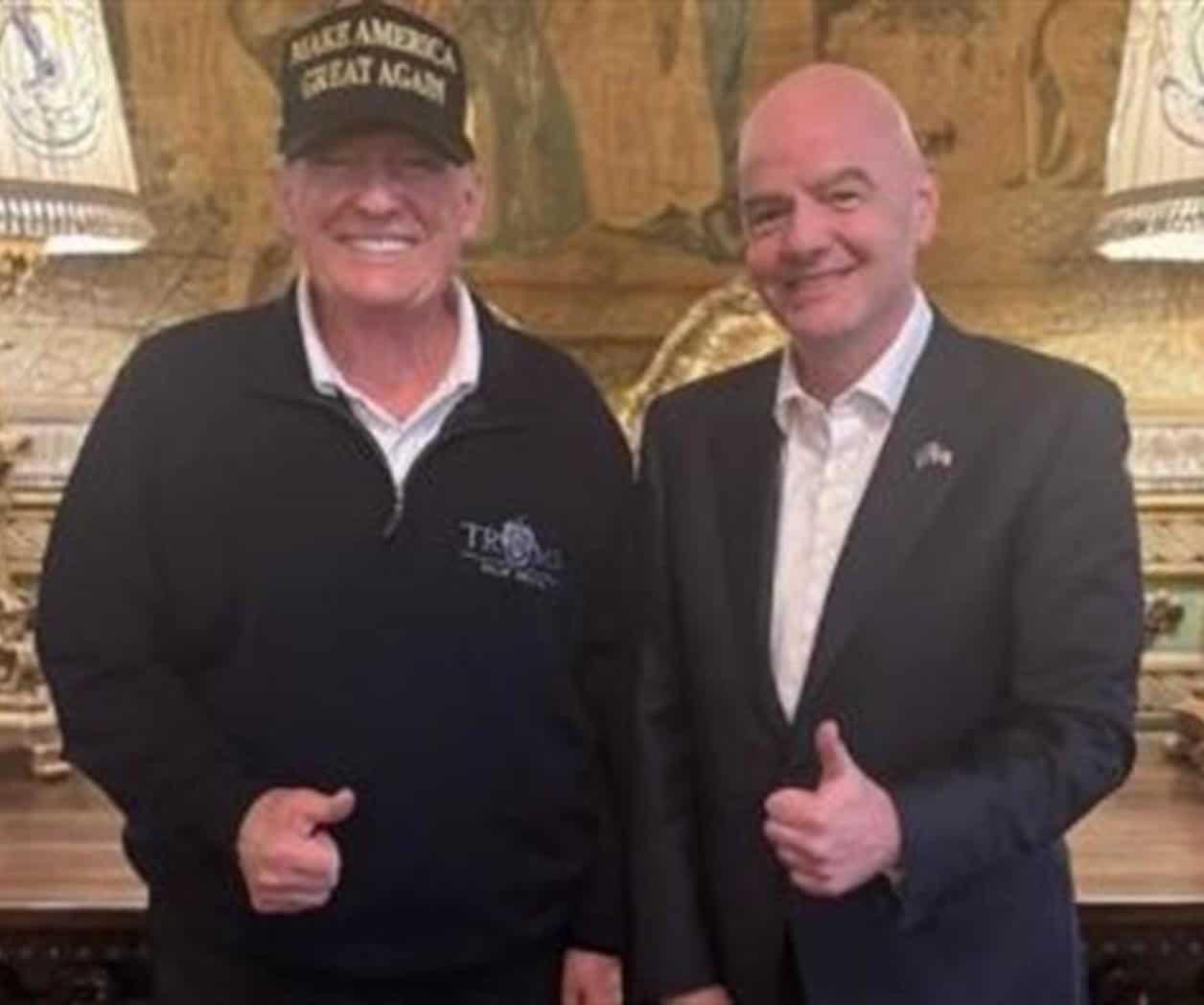 Reunión de Gianni Infantino y Donald Trump en EE.UU.