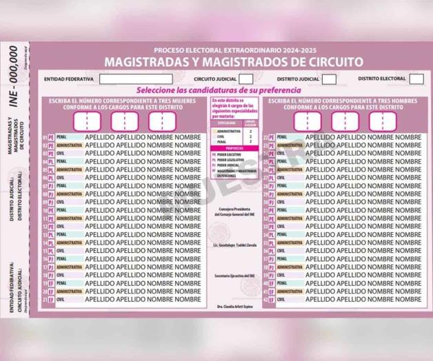 Avalan consejeros nuevas boletas  de jueces y magistrados