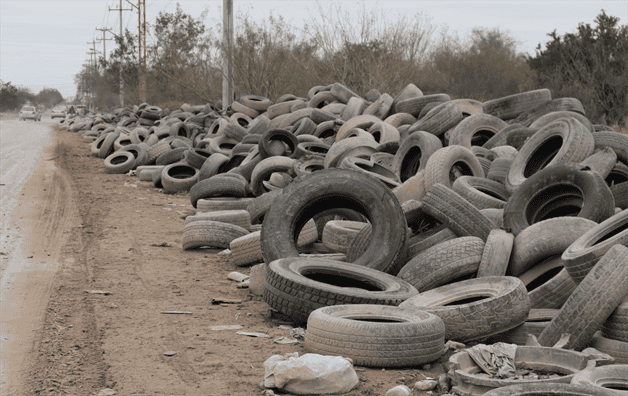 Urgen acabar con tiradero de llantas en Reynosa