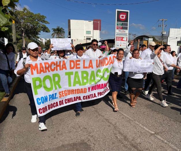 Marcha por la Paz en Tabasco y la lucha contra la violencia