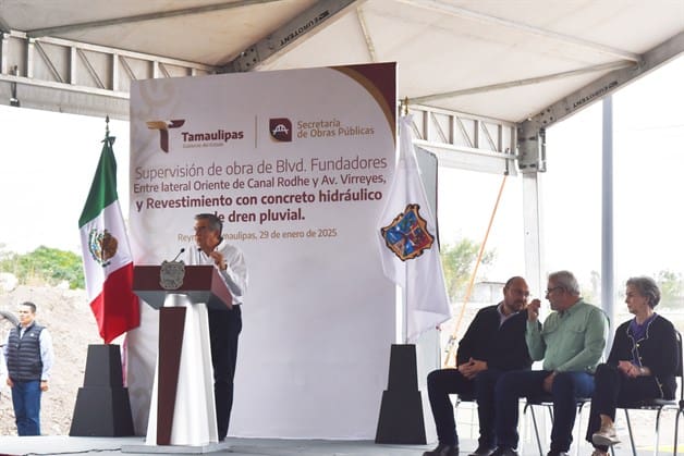 Supervisa Gobernador Américo Villarreal obra por casi 70 mdp en Reynosa
