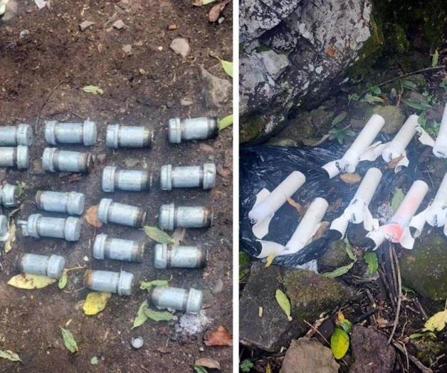 Aseguran 42 explosivos y 207 cartuchos en predio de Durango