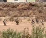 Entrenan militares y policías de EU junto al Río Bravo