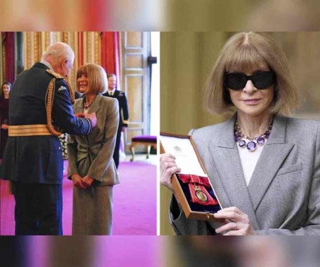 Anna Wintour recibe condecoración de Carlos III Anna Wintour recibe condecoración de Carlos III