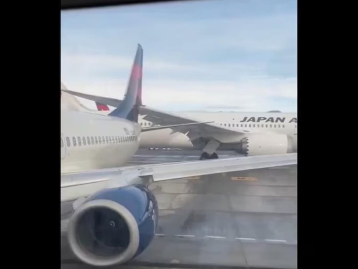 Colisión avión Japan Airlines y Delta Air Lines