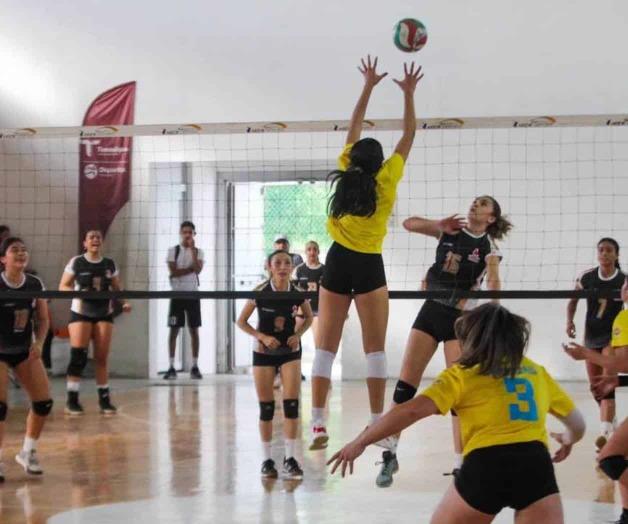 Gran respuesta en la liga femenil de Voleibol INDE