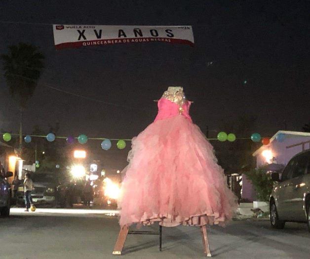 Realizan fiesta de XV a&ntilde;os a brotes de aguas negras en Reynosa