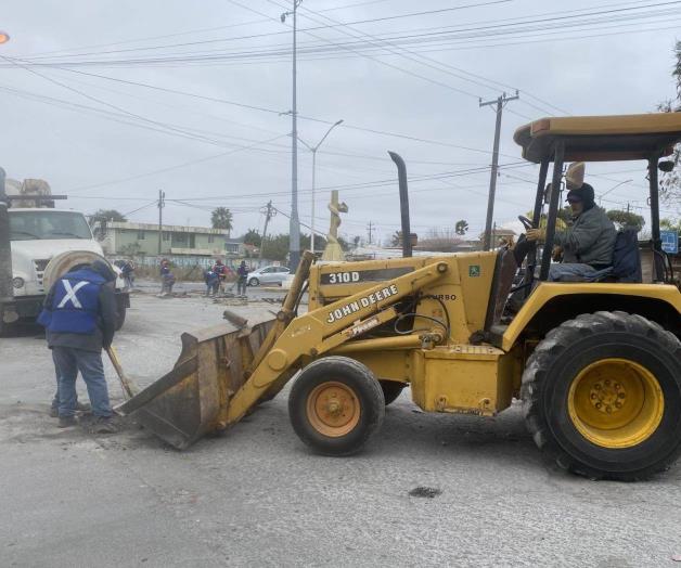 Intensifican el bacheo de calles en Río Bravo Intensifican el bacheo de calles en Río Bravo