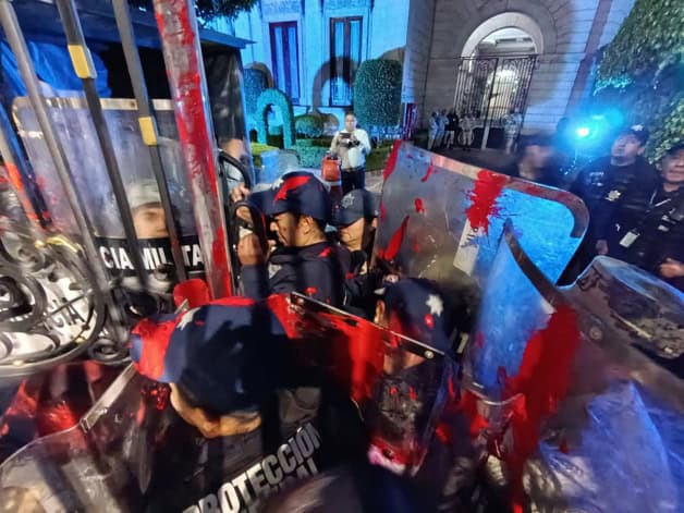 Protesta en Segob por caso de Holy Yash, víctima de agresión sexual en 2019 Protesta en Segob por caso de Holy Yash, víctima de agresión sexual en 2019