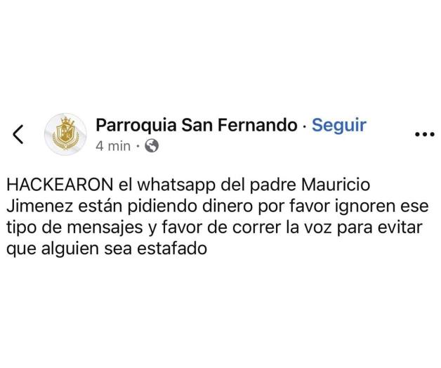 A residentes de San Fernando: Hackean WhatsApp A residentes de San Fernando: Hackean WhatsApp