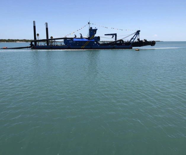 Dará oxígeno a economía de esta ciudad: Esperan primer barco de carga en Matamoros
