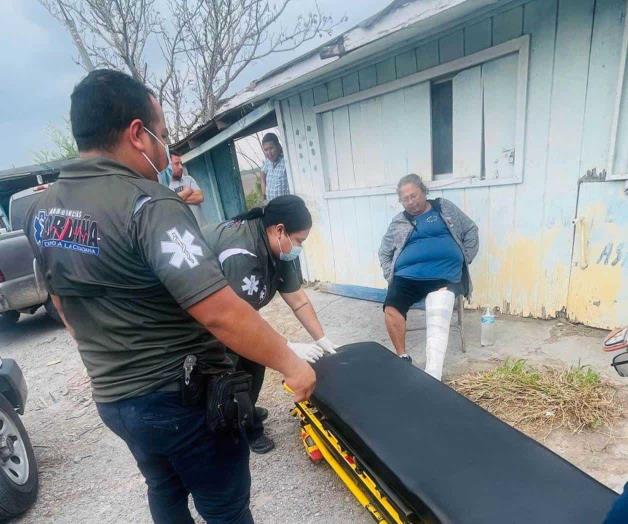 Se fractura al subir autobús