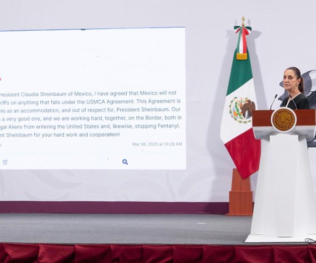 México logra acuerdo tras llamada Sheinbaum-Trump México logra acuerdo tras llamada Sheinbaum-Trump