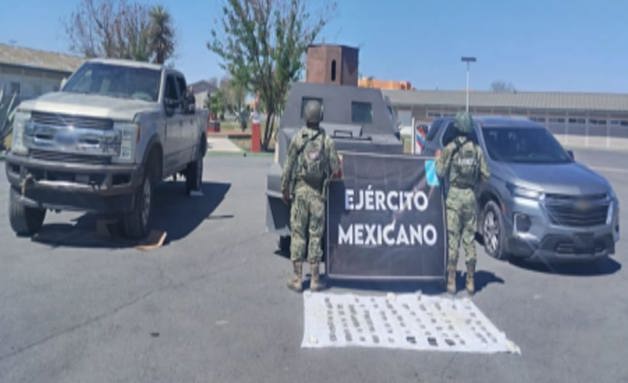 Aseguran en Camargo vehículo blindado y 250 dosis de marihuana